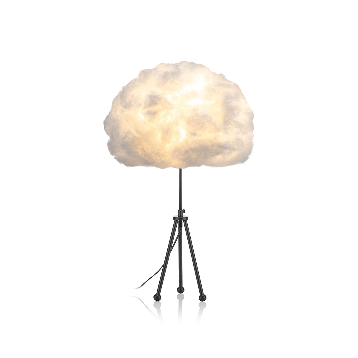 Bouffee Cloud Tischleuchte (ausziehbares Standbein: schwarz) + Fernbedienung - Bouffee Cloud